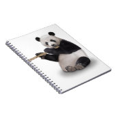 Carnet Panda jouant au T-shirt à la lute (Côté Droit)