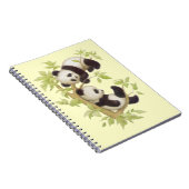 Carnet Panda jouant dans un arbre (Côté Droit)