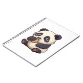 Carnet Panda mange un biscuit (Côté gauche)