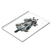 Carnet Panda motard (Côté gauche)