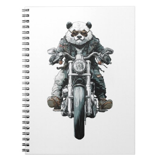 Carnet Panda motard (Devant)