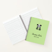 Carnet Panda ours pâle vert pâle (Intérieur)