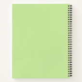 Carnet Panda ours pâle vert pâle (Dos)