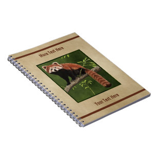 Carnet Panda rouge
