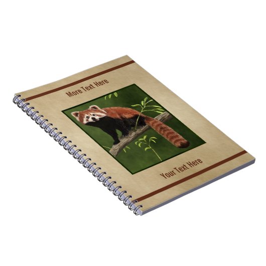 Carnet Panda rouge (Côté Droit)