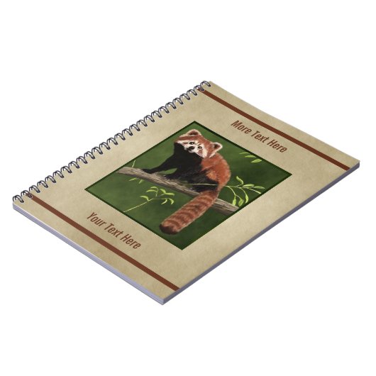 Carnet Panda rouge (Côté gauche)