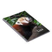 Carnet Panda rouge collant sa langue (Côté Droit)