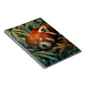 Carnet Panda Rouge dormant Lush Bamboo Art (Côté Droit)