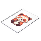 Carnet Panda rouge mignonne (Côté gauche)