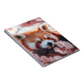 Carnet Panda Rouge Parmi Les Fleurs De Cerisiers (Côté Droit)