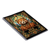 Carnet Panda roux, faune Art déco (Côté Droit)