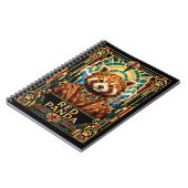 Carnet Panda roux, faune Art déco (Côté gauche)