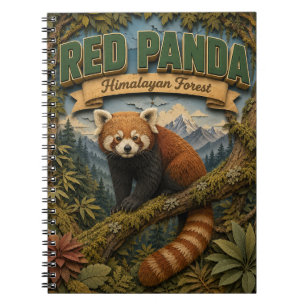 Carnet Panda roux forêt himalayenne POPCUT