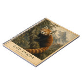 Carnet Panda roux forêt himalayenne VINTAGE (Côté gauche)