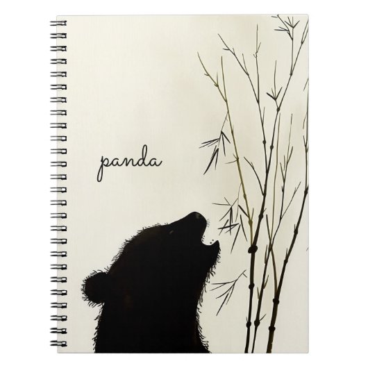 Carnet Panda Silhouette (Devant)