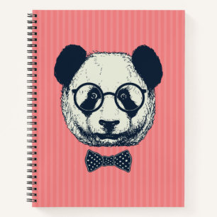 Carnet Panda Stripes