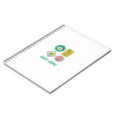 Carnet Panda tampon fun printemps (Côté gauche)