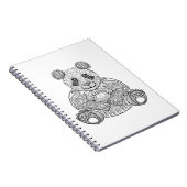 Carnet Panda tribal inspiré (Côté Droit)