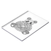 Carnet Panda tribal inspiré (Côté gauche)