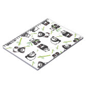 Carnet panda tuile mignonne bleu motif (Côté gauche)
