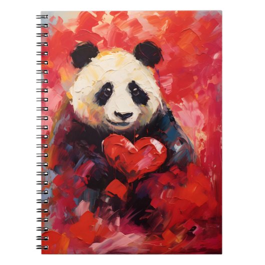 Carnet Panda Valentines (Devant)