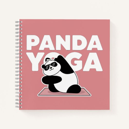 Carnet panda yoga (Devant)