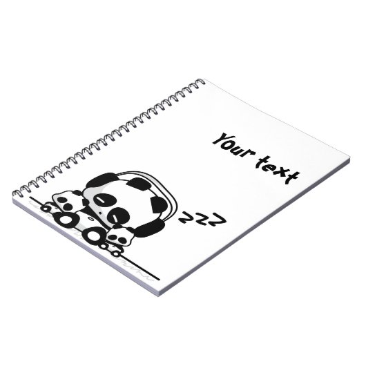 Carnet Pandas de sommeil (Côté gauche)