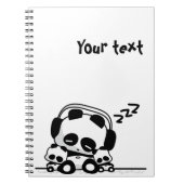 Carnet Pandas de sommeil (Devant)