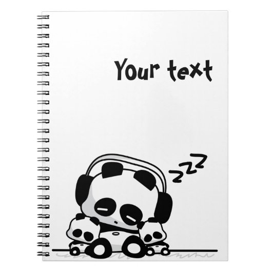 Carnet Pandas de sommeil (Devant)
