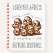 Carnet Pangolins adorables pour 8 Pangolins mignons (Devant)