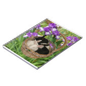 Carnet Panier adorable de bébés lapins (Côté gauche)