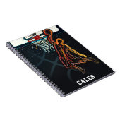 Carnet Panier de basketball Saut avec dunk Moderne Urbain (Côté Droit)