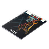 Carnet Panier de basketball Saut avec dunk Moderne Urbain (Côté gauche)