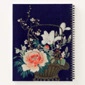 Carnet Panier de fleurs en bambou Ohara Koson Illustratio (Dos)