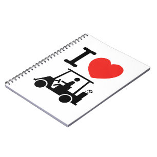 Carnet Panier de golf I Heart (Love)