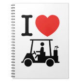Carnet Panier de golf I Heart (Love) (Devant)