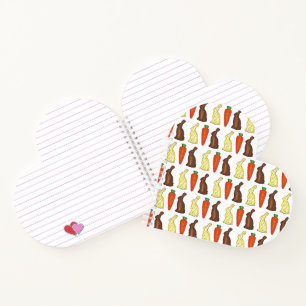 Carnet Panier de Pâques Chocolat Lapin Lapin Carotte Bonb