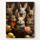 Carnet Panier d'oeufs de Pâques vintage du printemps (Dos)