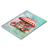 Carnet Panier fraise Aquarelle (Côté gauche)