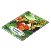 Carnet Panier fraise ~Carnet de recette (Côté gauche)
