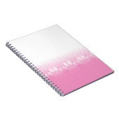 Carnet Paniers Roses Et Blancs Avec Arrière - plan De New (Côté Droit)