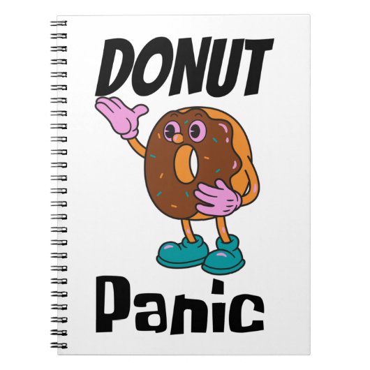 Carnet Panique de Donut drôle (Devant)