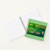 Carnet Panneau Boston, Little Compton, RI (Intérieur)