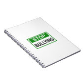 Carnet Panneau d'arrêt d'intimidation vert (Côté Droit)