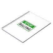 Carnet Panneau d'arrêt d'intimidation vert (Côté gauche)