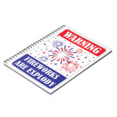 Carnet Panneau d'avertissement de feux d'artifice (Côté gauche)