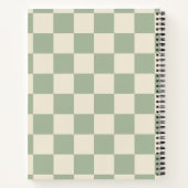 Carnet Panneau de contrôle blanc vert et blanc désactivé (Dos)