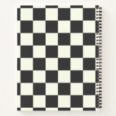 Carnet Panneau de contrôle noir et blanc désactivé (Dos)