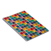 Carnet Panneau de grille géométrique coloré (Côté Droit)