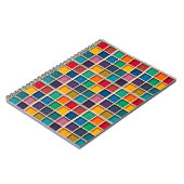Carnet Panneau de grille géométrique coloré (Côté gauche)